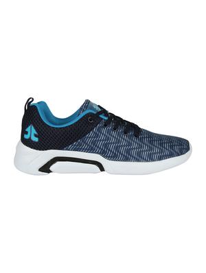 blue fabric lace up sport shoes - 16738744 - Standard Image - 2