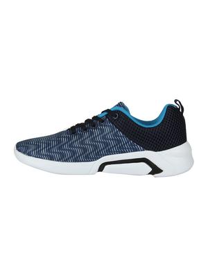 blue fabric lace up sport shoes - 16738744 - Standard Image - 3