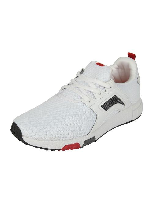 white mesh lace up sport shoes - 16738746 - Standard Image - 1