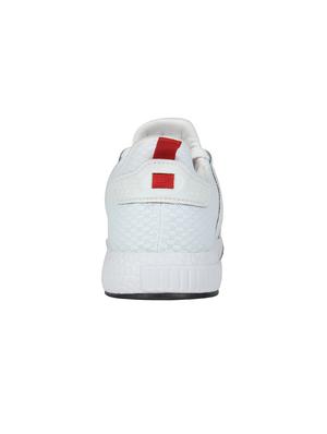 white mesh lace up sport shoes - 16738746 - Standard Image - 4