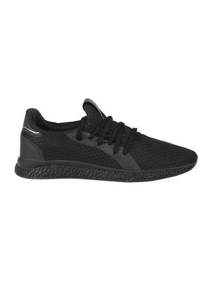 black mesh lace up sport shoes - 16738747 - Standard Image - 2