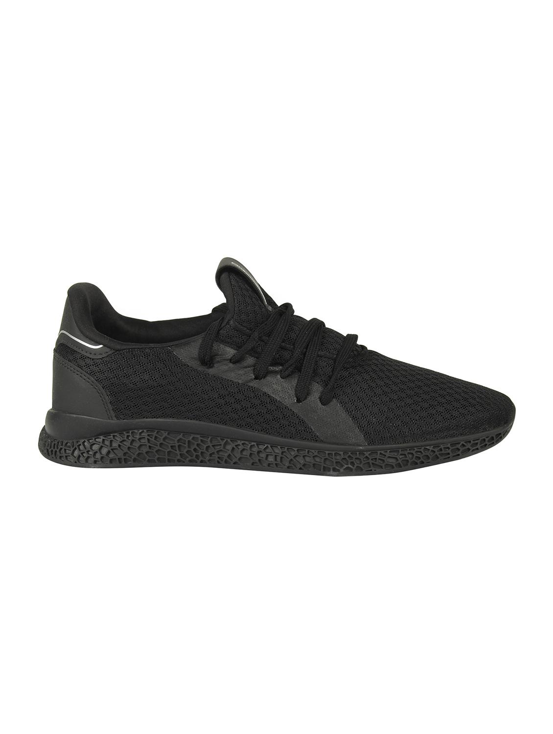 black mesh lace up sport shoes - 16738747 - Zoom Image - 2