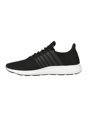 black fabric lace up sport shoes - 16738748 - Standard Image - 3