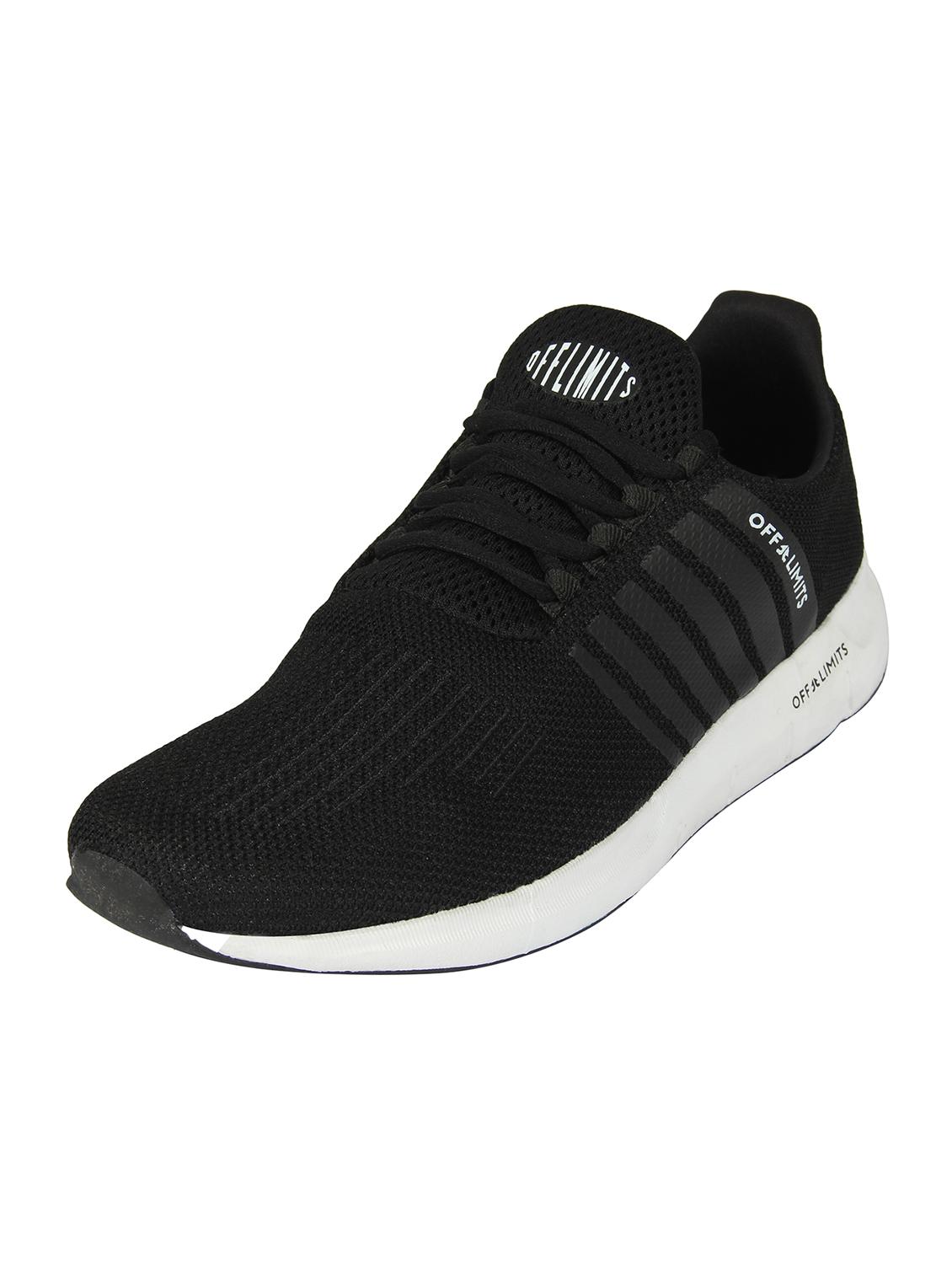 black fabric lace up sport shoes - 16738748 - Zoom Image - 1