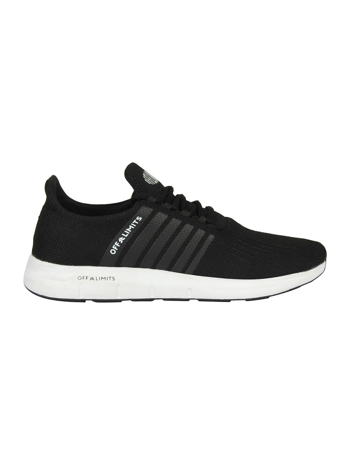 black fabric lace up sport shoes - 16738748 - Zoom Image - 2