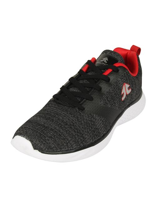 grey fabric lace up sport shoes - 16738750 - Standard Image - 1
