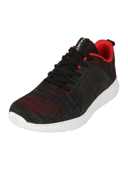black fabric lace up sport shoes - 16738752 - Very Small Image - 1