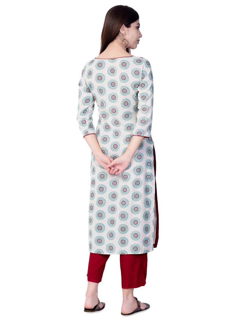printed kurta pant set - 16738753 - Zoom Image - 3