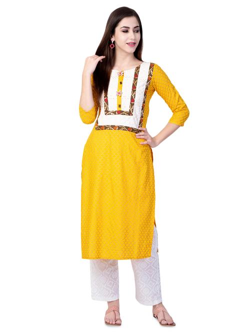 solid kurta pant set - 16738754 - Very Small Image - 1
