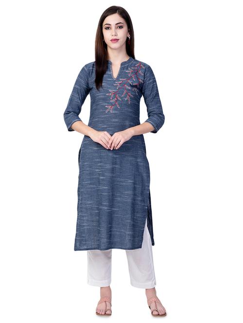 ethnic kurta pant set - 16738755 - Very Small Image - 1