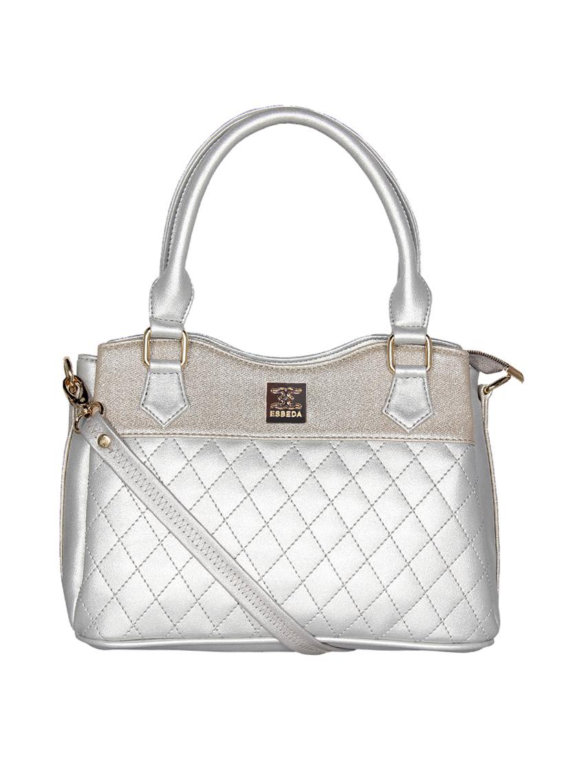 silver leatherette regular handbag - 16738892 - Zoom Image - 1