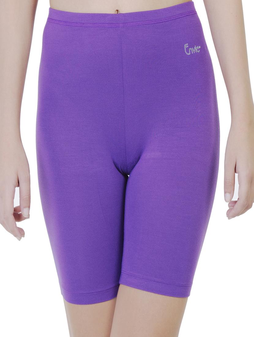 high rise solid shorts - 16739017 - Zoom Image - 1