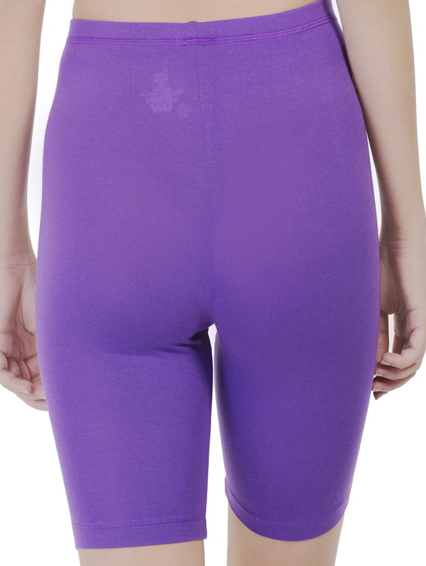 high rise solid shorts - 16739017 - Zoom Image - 3