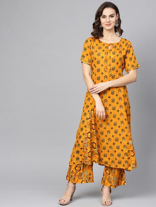 printed kurta pant set - 16739169 - Standard Image - 1