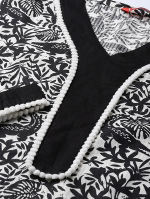 conversational straight kurta - 16739174 - Standard Image - 4