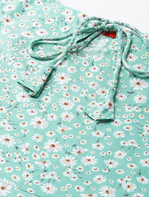 floral a-line kurta - 16739179 - Standard Image - 4