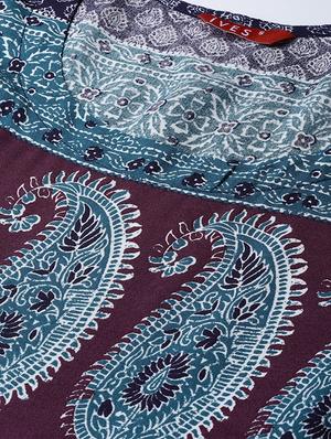 printed flared kurta - 16739181 - Standard Image - 4