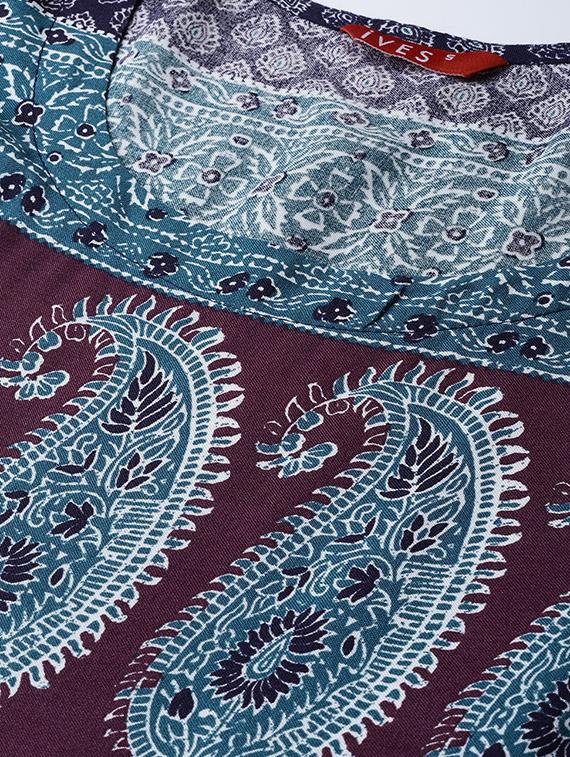 printed flared kurta - 16739181 - Zoom Image - 4