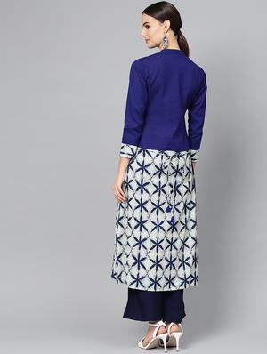 printed a-line kurta - 16739188 - Standard Image - 3