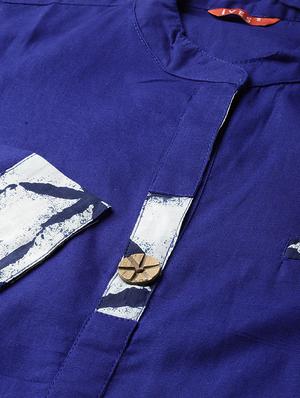 printed a-line kurta - 16739188 - Standard Image - 4