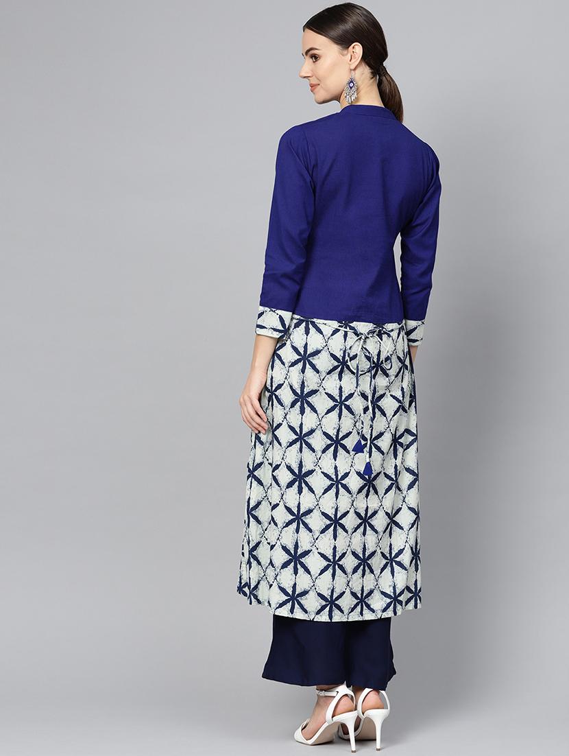 printed a-line kurta - 16739188 - Zoom Image - 3