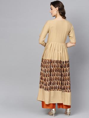 printed anarkali kurta - 16739193 - Standard Image - 3