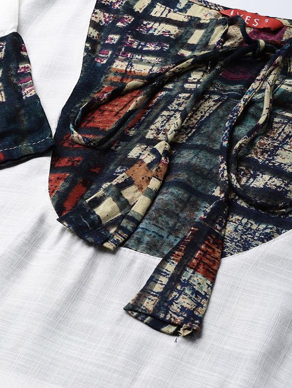 ruffle a-line kurta - 16739195 - Zoom Image - 4