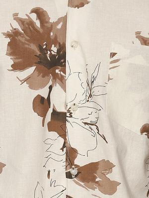 beige floral printed casual shirt - 16739201 - Standard Image - 5