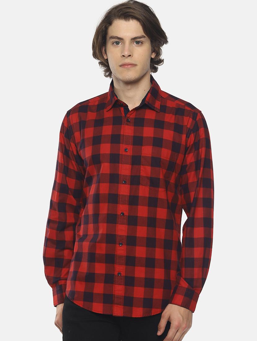 red checkered casual shirt - 16739212 - Zoom Image - 1