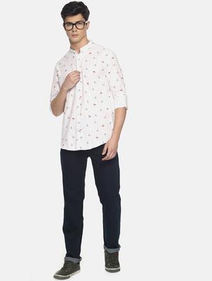 white printed casual shirt - 16739217 - Standard Image - 4