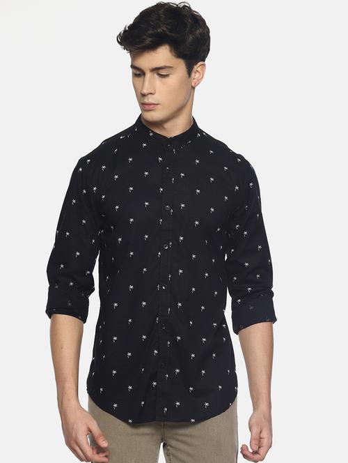 black printed casual shirt - 16739222 - Standard Image - 1