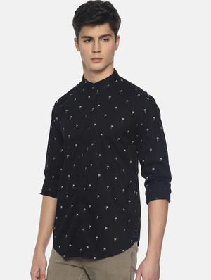 black printed casual shirt - 16739222 - Standard Image - 2