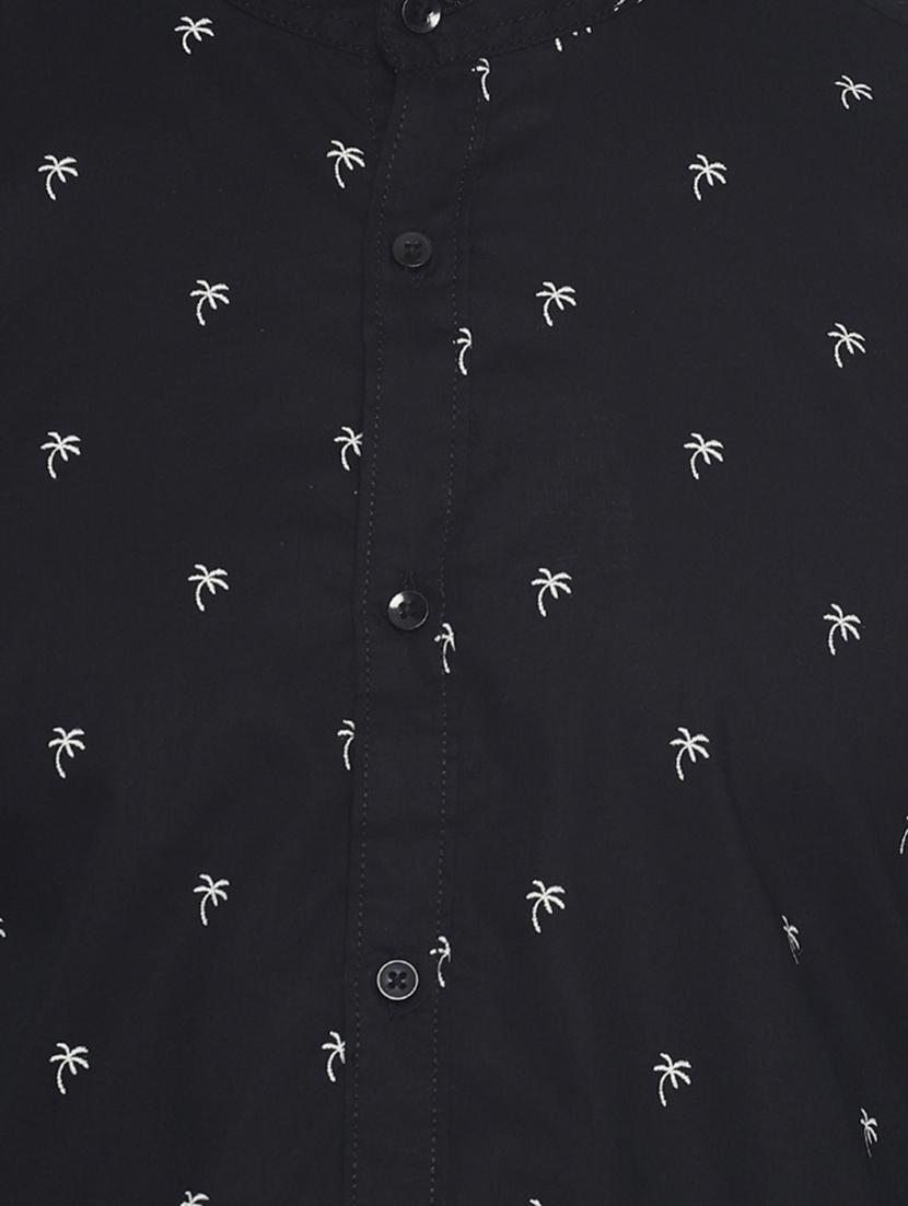 black printed casual shirt - 16739222 - Zoom Image - 5