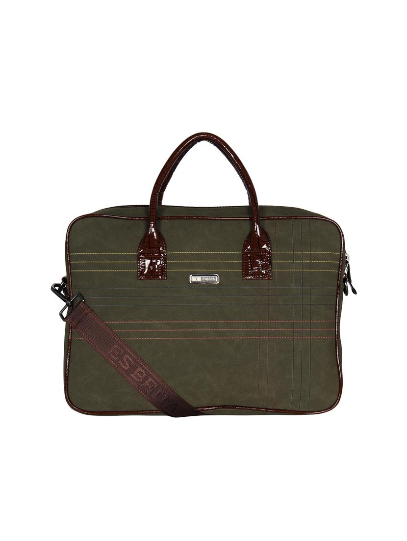 green leatherette (pu) laptop bag - 16739356 - Zoom Image - 1