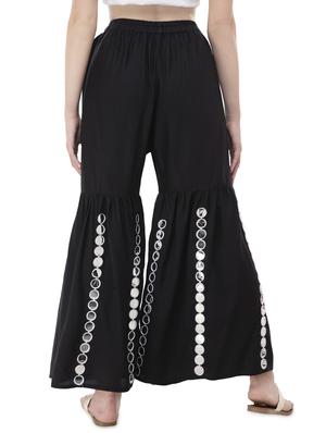 black rayon sharara - 16740059 - Standard Image - 3