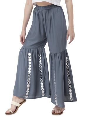 grey rayon sharara - 16740060 - Standard Image - 2