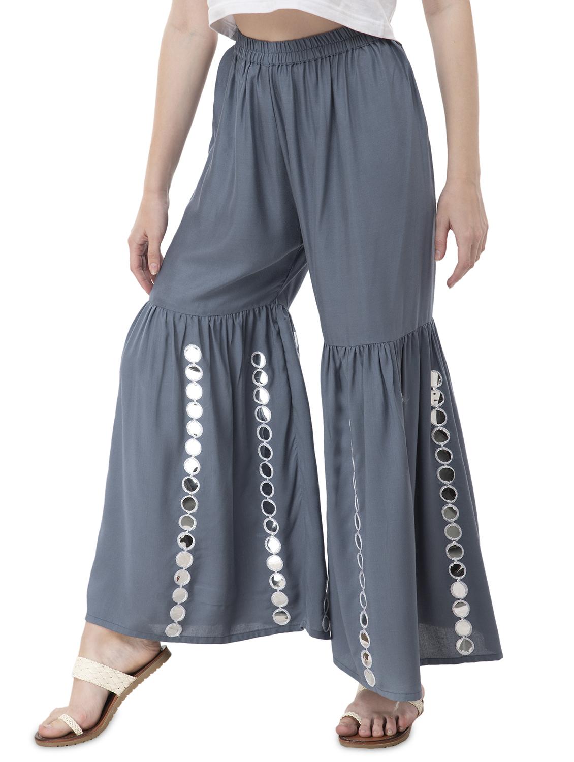 grey rayon sharara - 16740060 - Zoom Image - 2