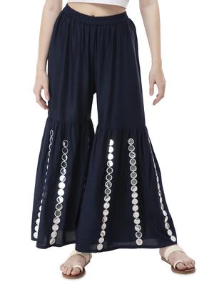 blue rayon sharara - 16740062 - Standard Image - 2