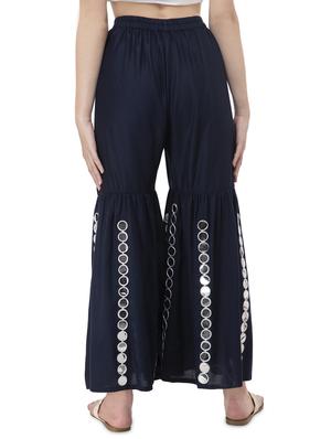 blue rayon sharara - 16740062 - Standard Image - 3