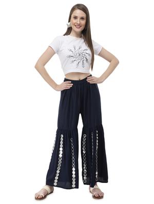 blue rayon sharara - 16740062 - Standard Image - 4