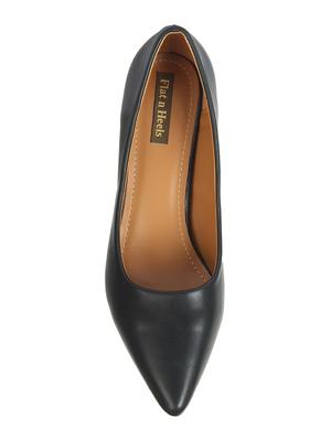 black slip on pumps - 16740091 - Standard Image - 4