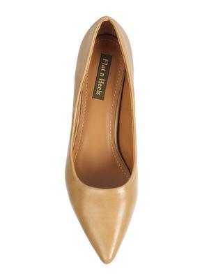 beige slip on pumps - 16740092 - Standard Image - 4