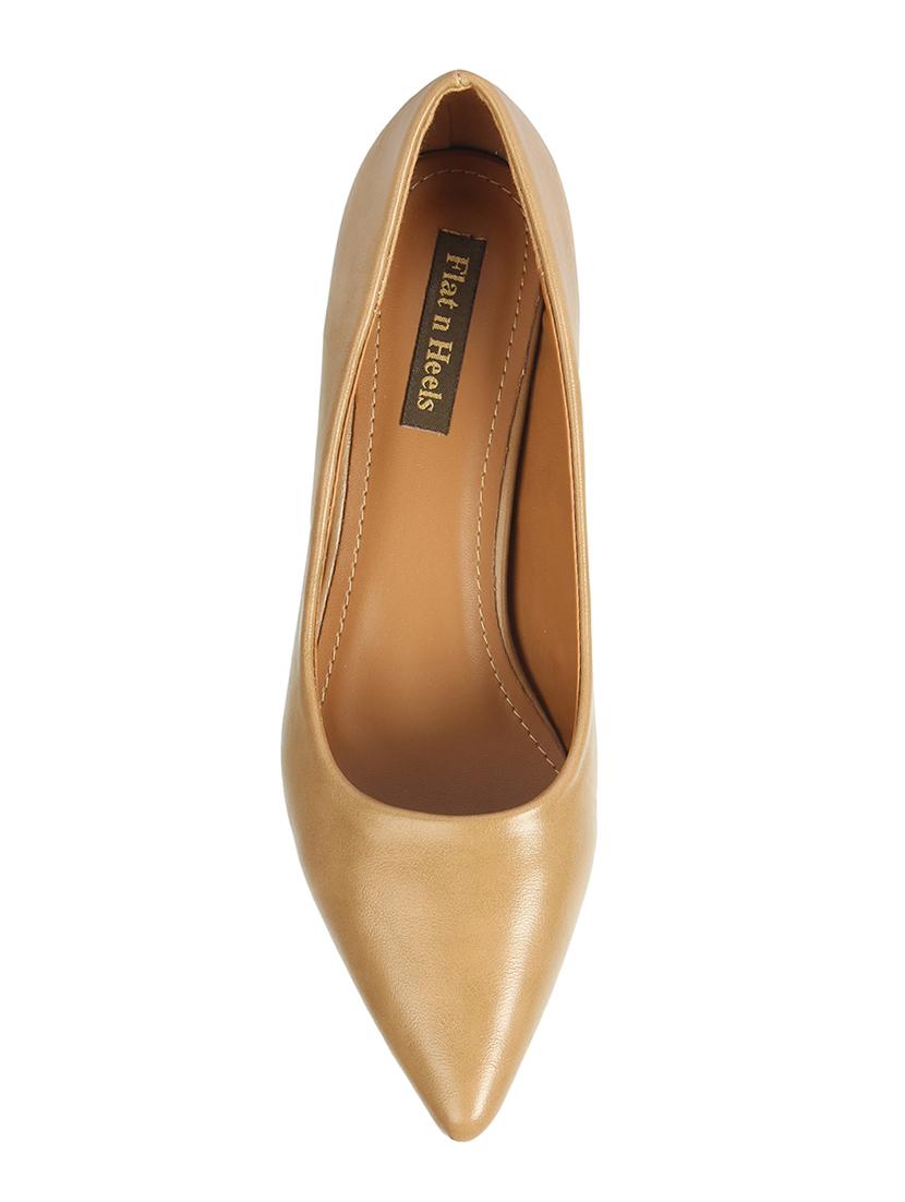 beige slip on pumps - 16740092 - Zoom Image - 4