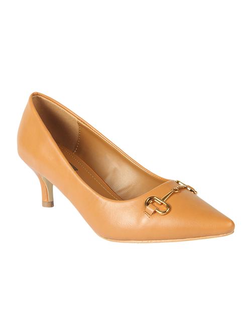 tan slip on pumps - 16740097 - Standard Image - 1