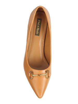 tan slip on pumps - 16740097 - Standard Image - 4