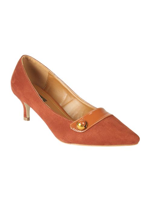 brown slip on pumps - 16740100 - Standard Image - 1
