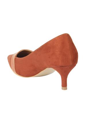 brown slip on pumps - 16740100 - Standard Image - 3