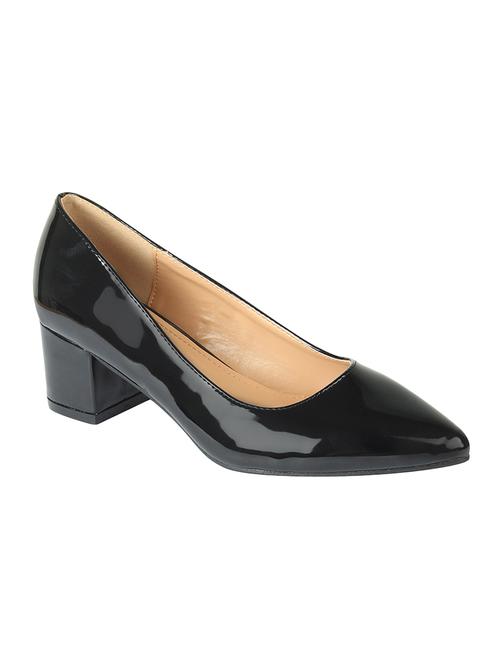 black slip on pumps - 16740102 - Standard Image - 1