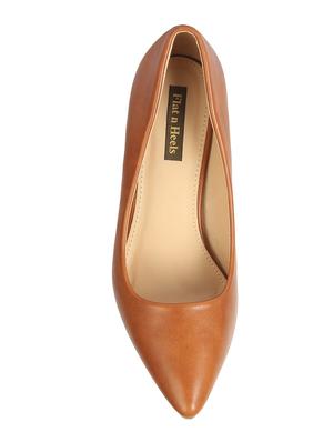 tan slip on pumps - 16740113 - Standard Image - 4