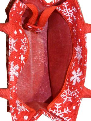 red jute regular tote - 16740121 - Standard Image - 3